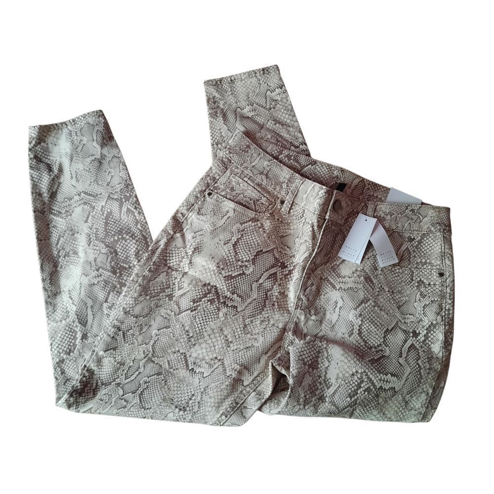 White House Black Market Snake Print Skinny Pants